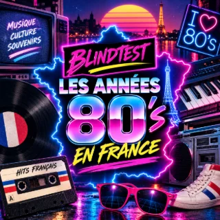 La pochette d’un blind test Les années 80 en France